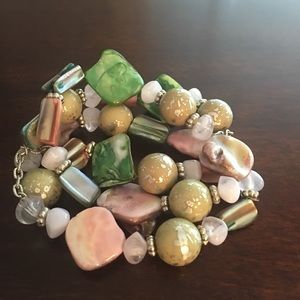 Fun & Flirty Triple Strand Bracelet